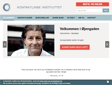 Tablet Screenshot of kontaktlinseinstituttet.dk